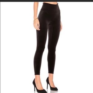 Spanx Black Velvet Leggings